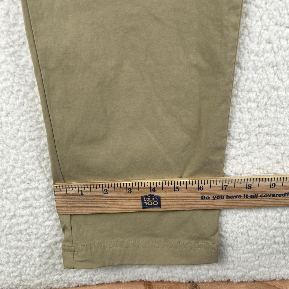 American Tall Pants Mens 34x38 Beige Lightweight Travel Nylon Stretch Khakis - Picture 14 of 15
